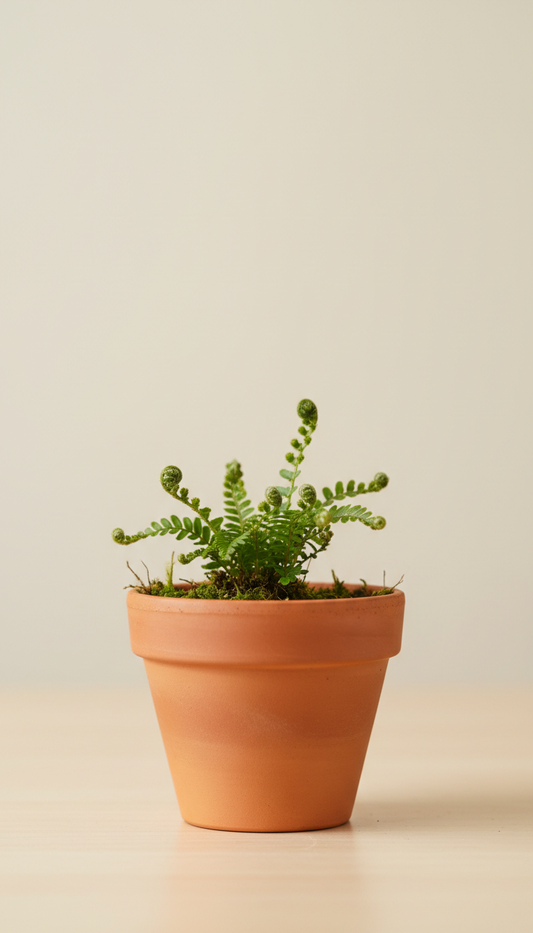 Miniature Fern in Terracotta Pot
