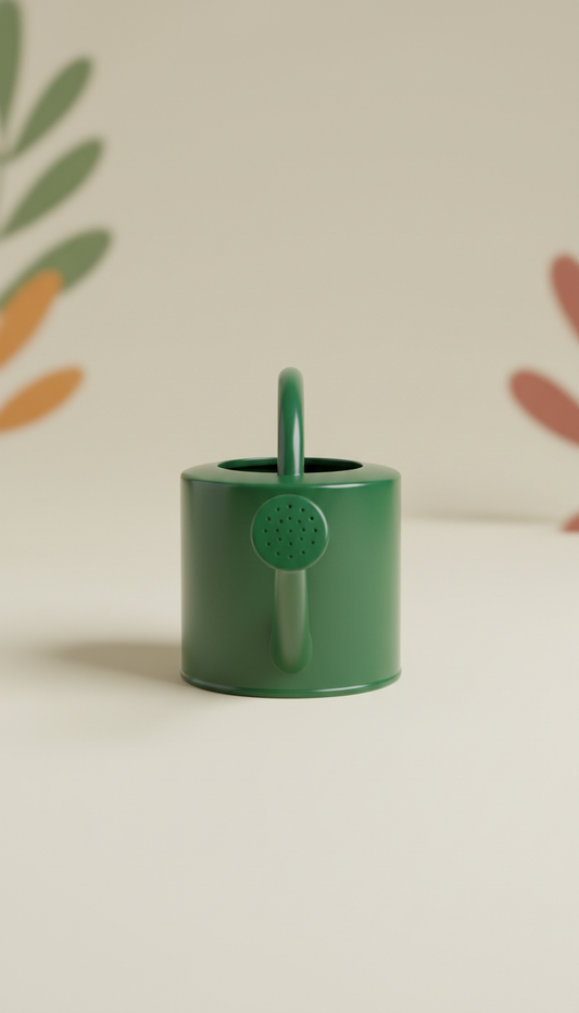 Forest Green Glazed Watering Can